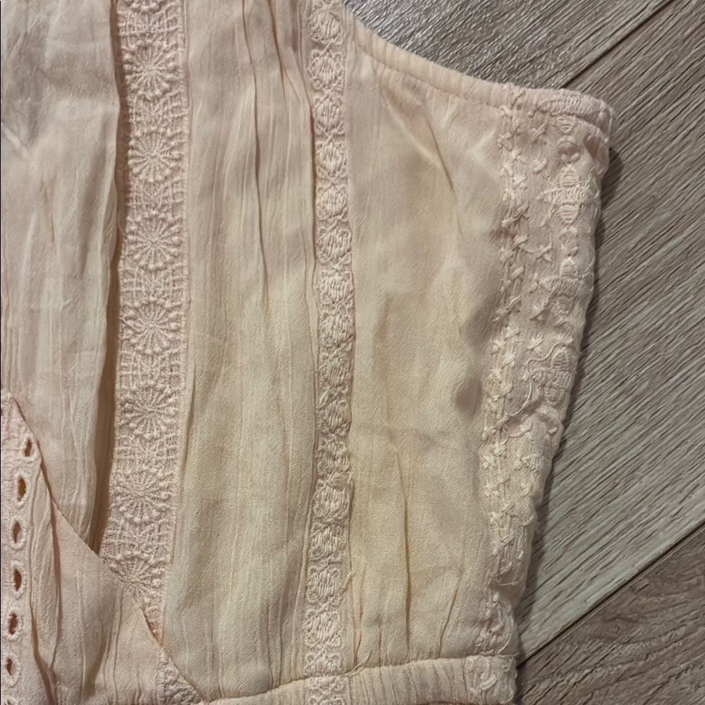 American Eagle Outfitters peach romper medium *missing belt* - Picture 9 of 10